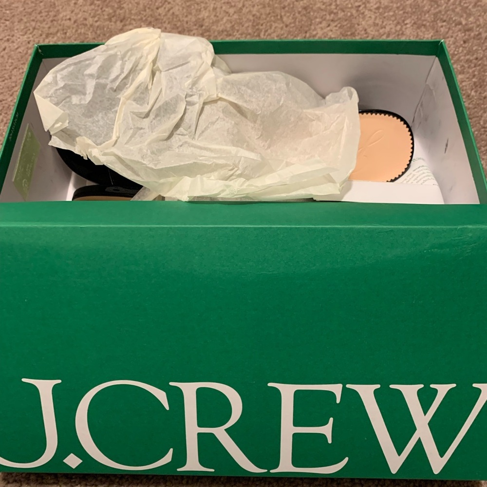 J. Crew patent leather mules size 12